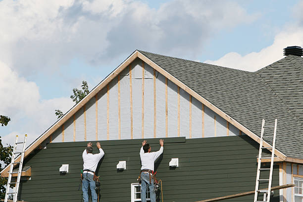 Professional Siding Replacement technician working in Chester, IL
